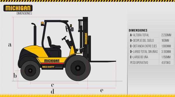 Autoelevador ME25-40TT - 10582136N